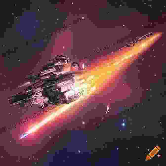 A Battle Between Spaceships In The Distance, With Explosions And Lasers Filling The Frame Station (The Station Trilogy 1)