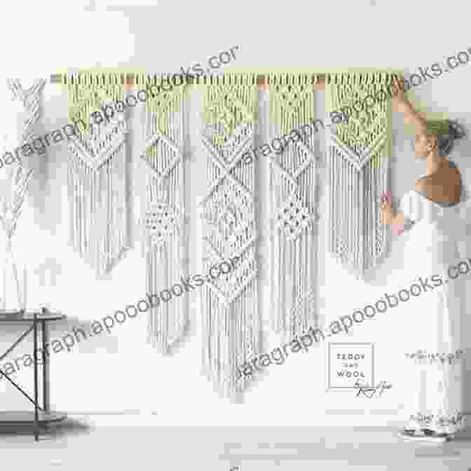 A Close Up Of A Macrame Wall Hanging With Intricate Knots And Beadwork Beautiful Macrame: Awesome Ways Make Macrame Internally And Externally: DIY Beautiful Macrame