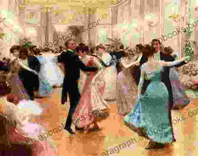 A Grand Victorian Ballroom, With People Dancing And Chatting. Lady Violet Attends A Wedding: The Lady Violet Mysteries Two