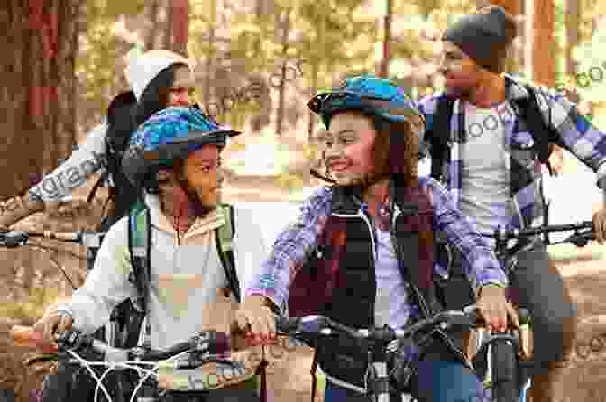 A Group Of Cyclists Riding Together, Smiling And Laughing The New Age Of Biking Brotherhood: Lifestyle At A Crossroads