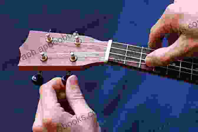 A Hand Fine Tuning The Ukulele's Strings, Ensuring Perfect Intonation And Harmonious Resonance. Randy S Modern Ukulele Method: The Ultimate Beginner Ukulele