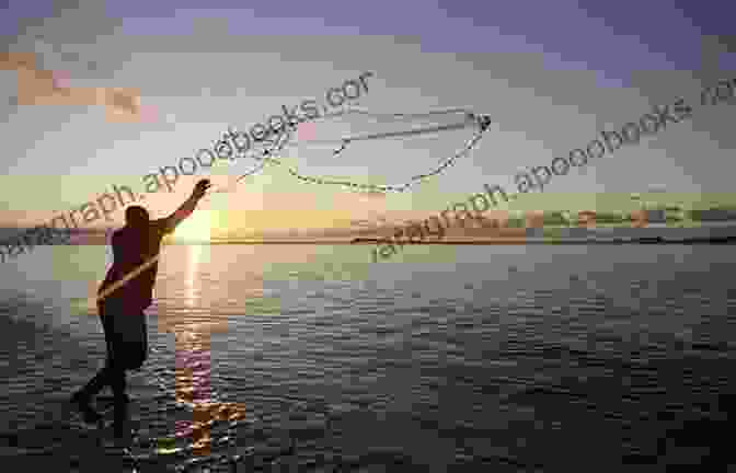 A Vivid Snapshot Of A Local Fisherman Casting His Nets In The Waters Of Virginia Beach, Capturing The Deep Connection Between The City And Its People. Whispers Of Home (Virginia Beach 2)