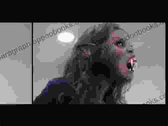 A Young Person Undergoing A Haunting Transformation Into A Lycanthrope, Their Body Contorting And Eyes Glowing With An Eerie Intensity. Transitions: See The Unseen (Troubled Transitions Life And Strife Of Young Lycanthropes)