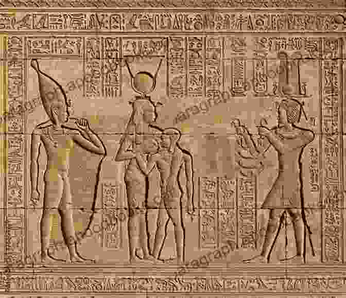 Ancient Egyptian Hieroglyphs Carved On A Temple Wall While The Gods Were Sleeping