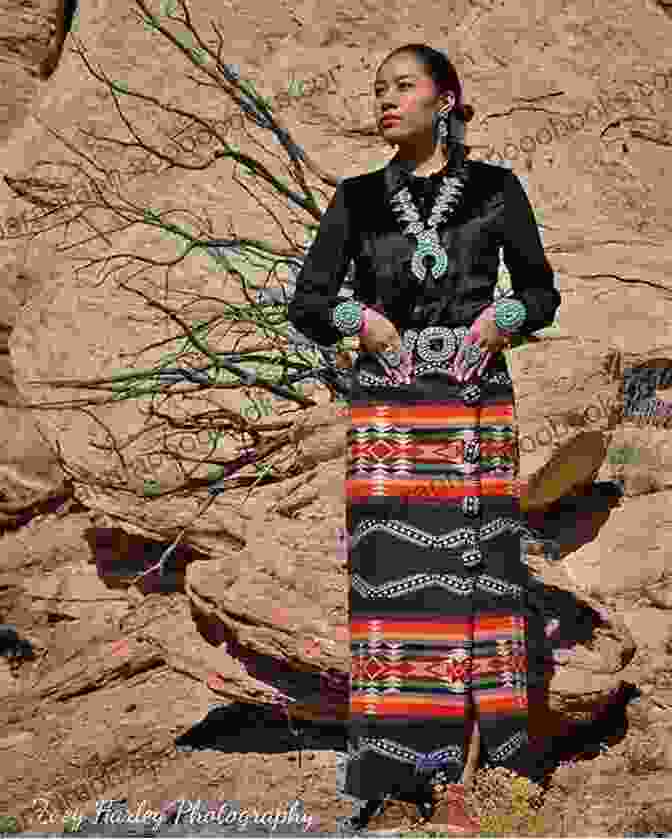 Close Up Portrait Of A Navajo Woman In Traditional Dress Westbound Facundo Conforti