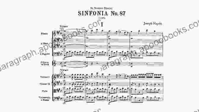 First Page Of Symphony No. 87 Full Score Paris Symphonies Nos 82 87 In Full Score (Dover Orchestral Music Scores)