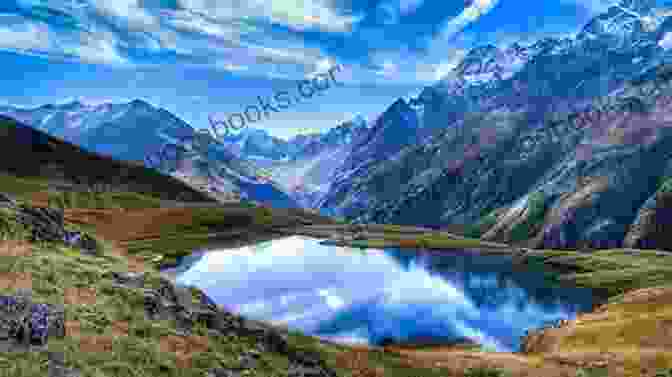 Tranquil Mountain Lake, Reflecting The Surrounding Peaks And A Clear Blue Sky Mountains On My Mind: Poems Of The Mountain West