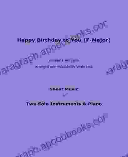 Happy Birthday To You (F Major): Sheet Music For Two Solo Instruments Piano