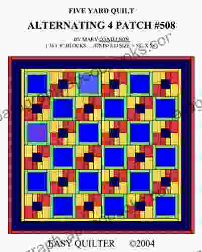 Quilt Pattern Alternating 4 Patch #508: Easy Quilter Five Yard Quilt